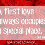 First love quote - a first love always occupies a special place - lee konitz