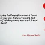 Every day I tell myself how much I need to get over you